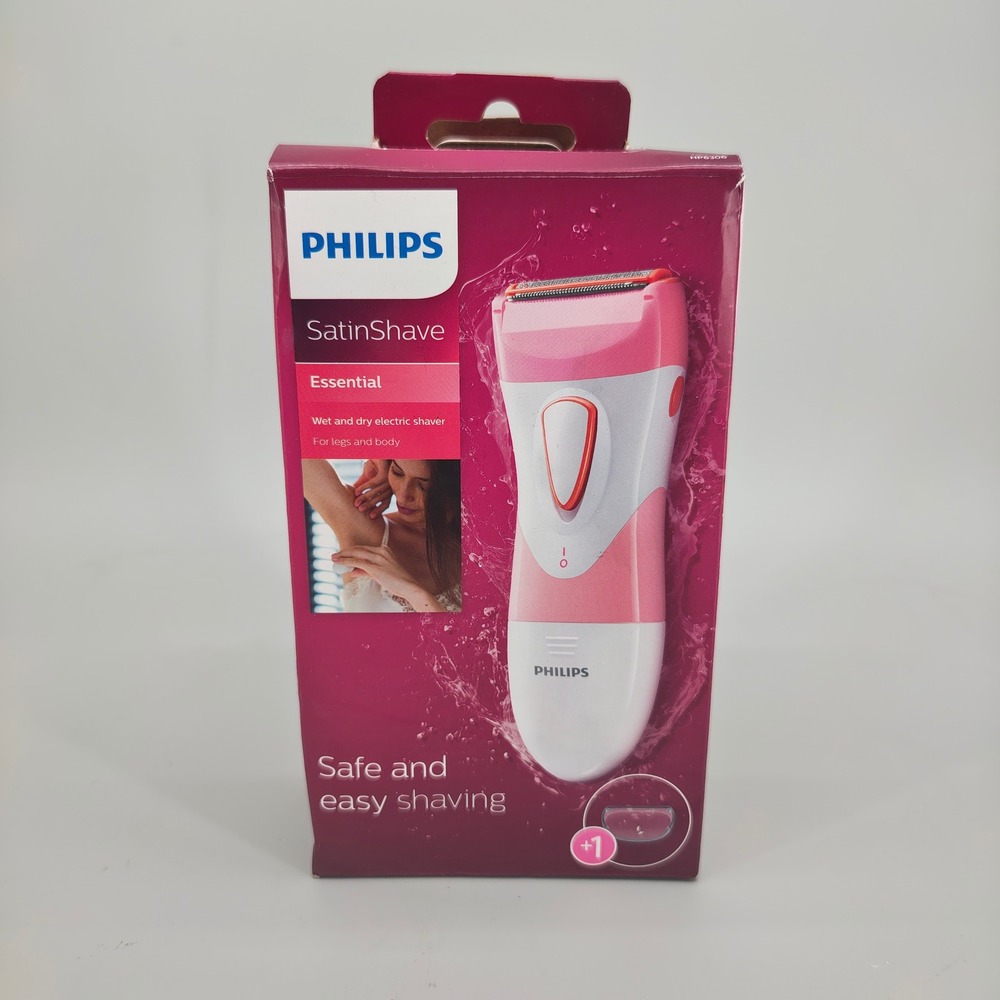 Philips SatinShave Essential Wet & Dry Electric Shaver HP6306 Pink New Open Box